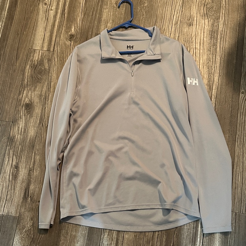 Helly Hansen Light Gray Quarter-Zip Top